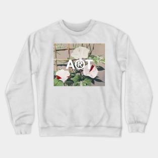 Bindweed still life vintage flowers Crewneck Sweatshirt